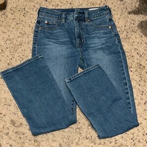 Gap kick fit high rise jeans.